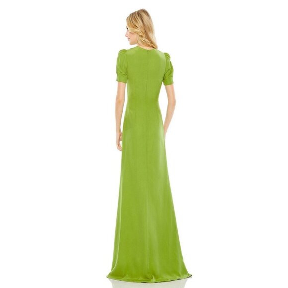 New Mac Duggal Size 10 Green 2630 Embellished Cut Out Gown Dress Prom Cocktail - Picture 3 of 11